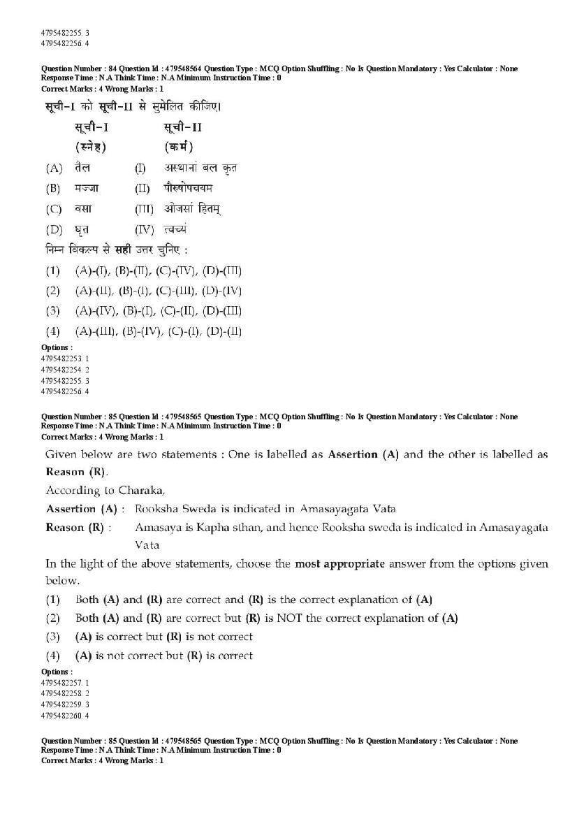 AIAPGET 2023 Question Paper PDF (Ayurveda, Homoeopathy, Siddha, Unani)