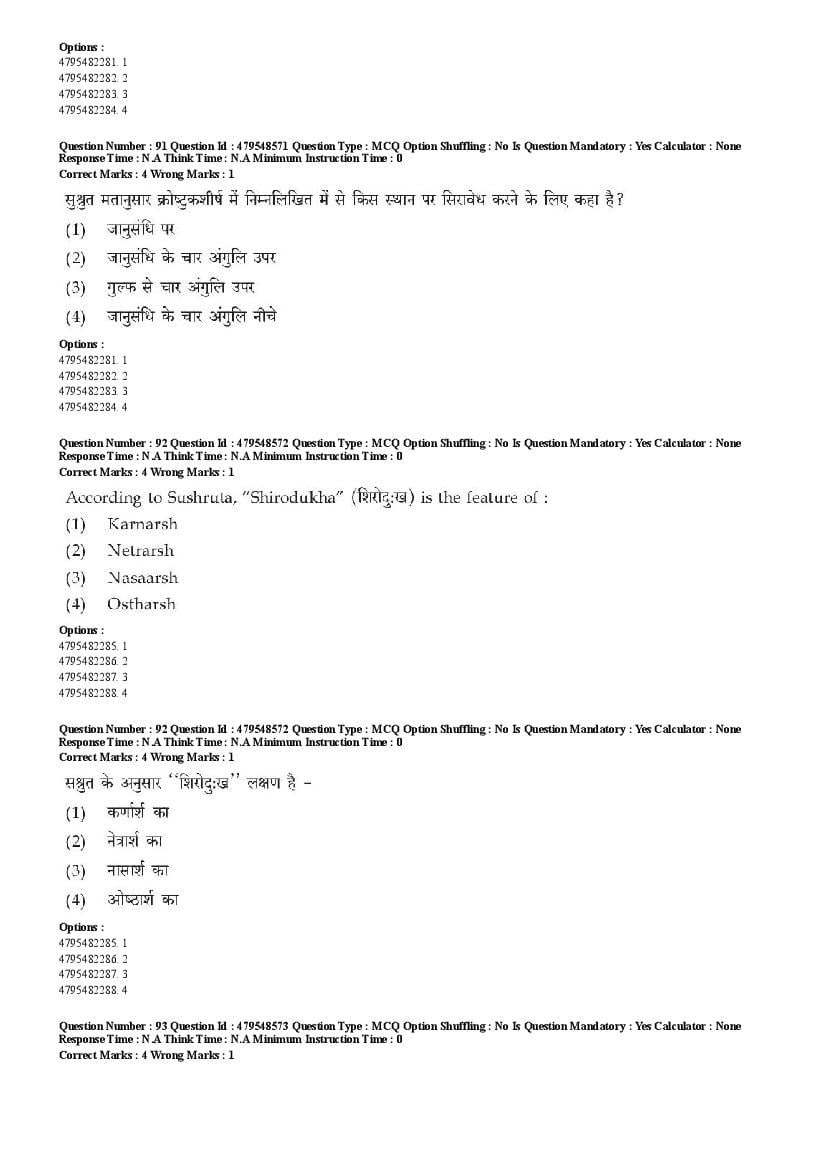 AIAPGET 2023 Question Paper PDF (Ayurveda, Homoeopathy, Siddha, Unani)