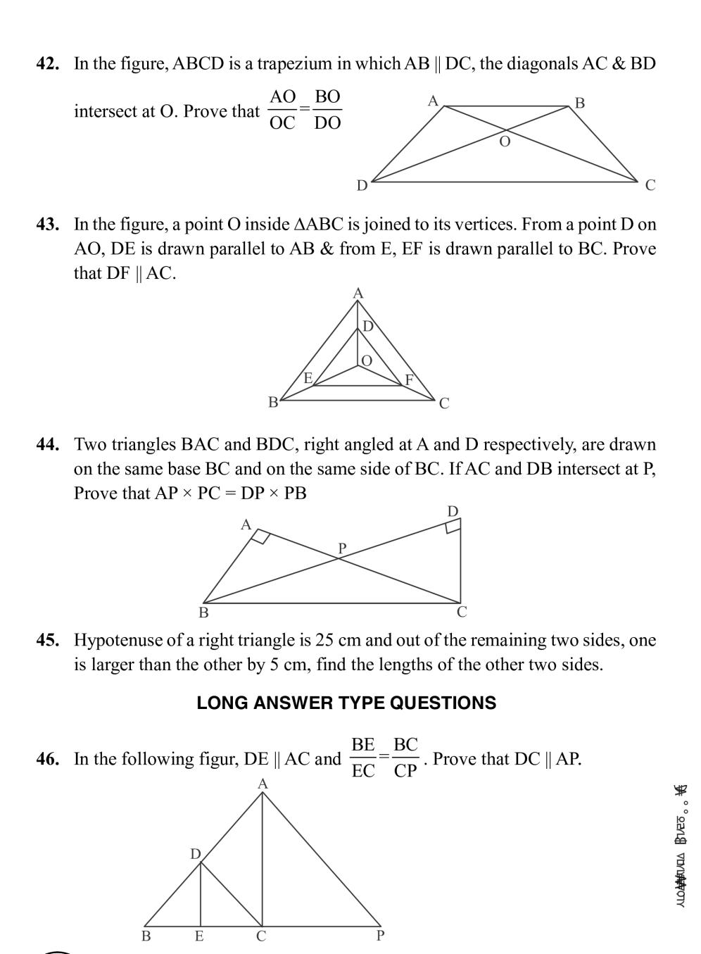 Class 10 Maths Triangles Notes All Important Notes