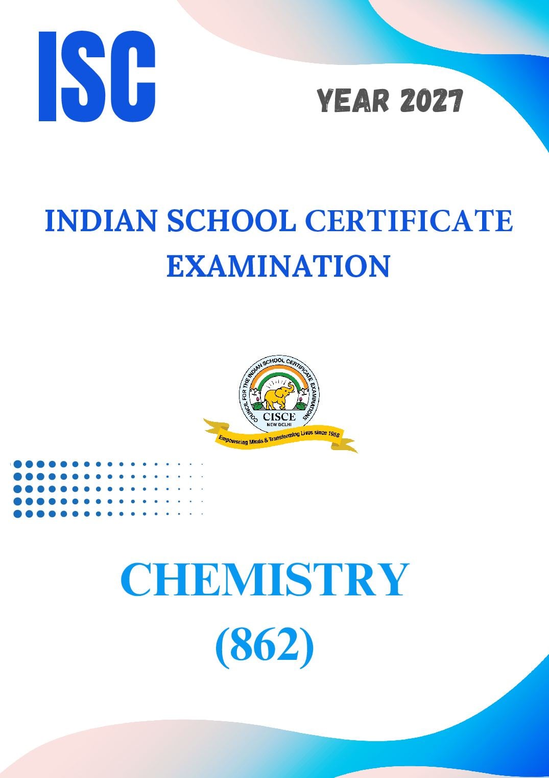 ISC Class 11 Syllabus 2027 Chemistry - Page 1 of 13