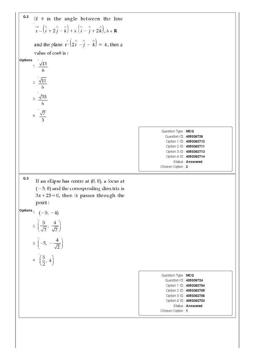 JEE Main 2020 Question Paper PDF (Shift-wise, 22 Papers)