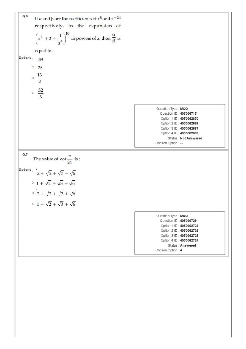 JEE Main 2020 Question Paper PDF (Shift-wise, 22 Papers)
