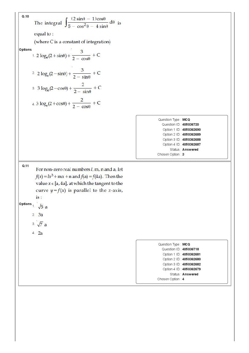 JEE Main 2020 Question Paper PDF (Shift-wise, 22 Papers)
