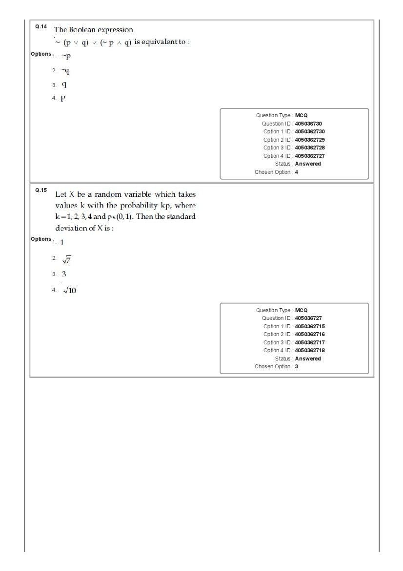 JEE Main 2020 Question Paper PDF (Shift-wise, 22 Papers)