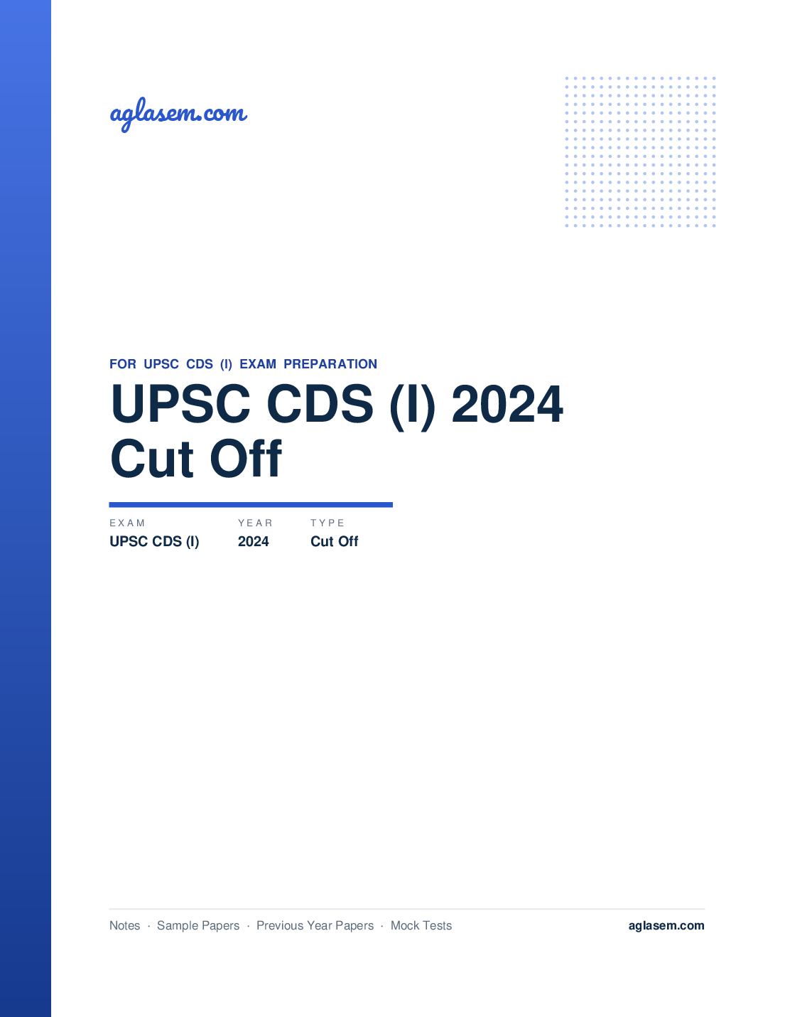 UPSC CDS (I) 2024 Cut Off - Page 1 of 2