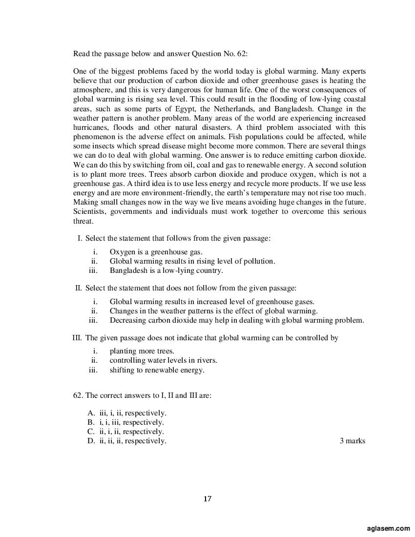 ACET 2018 Question Papers PDF with Solutions (3 Sessions)