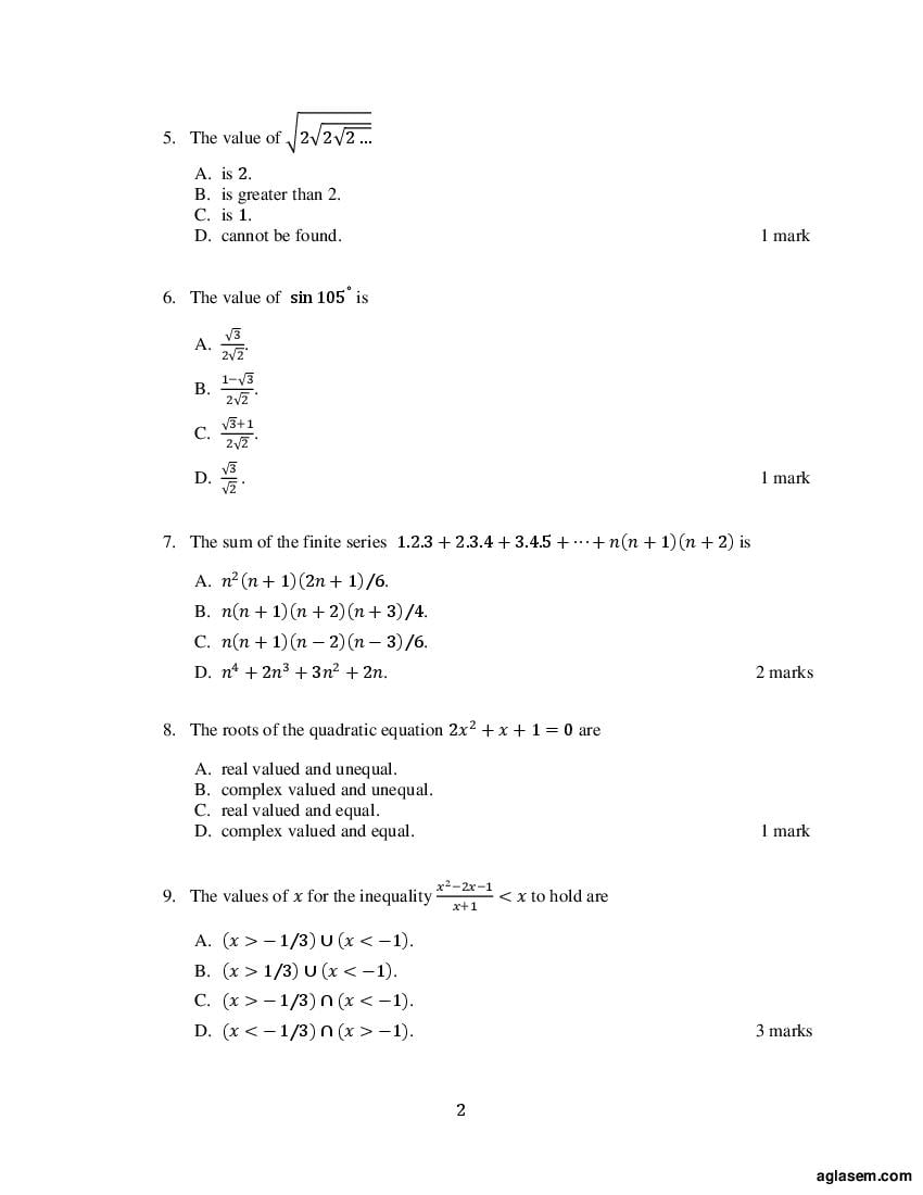 ACET 2018 Question Papers PDF with Solutions (3 Sessions)