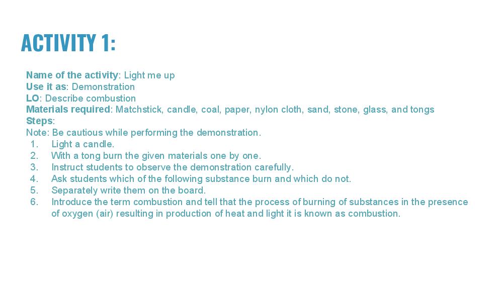 Teaching Material for Class 8 Chemistry – NCERT CBSE Handbook for Teachers