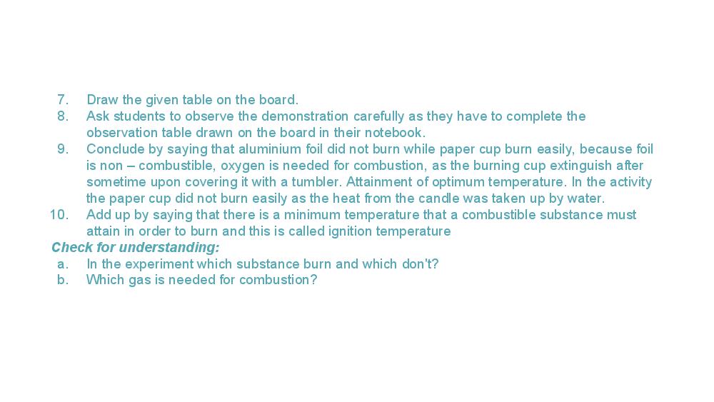 Teaching Material for Class 8 Chemistry – NCERT CBSE Handbook for Teachers