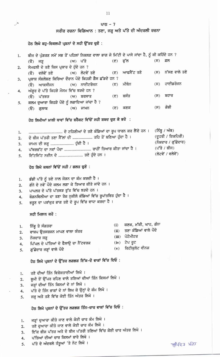 PSEB 12th Class Question Bank 2024