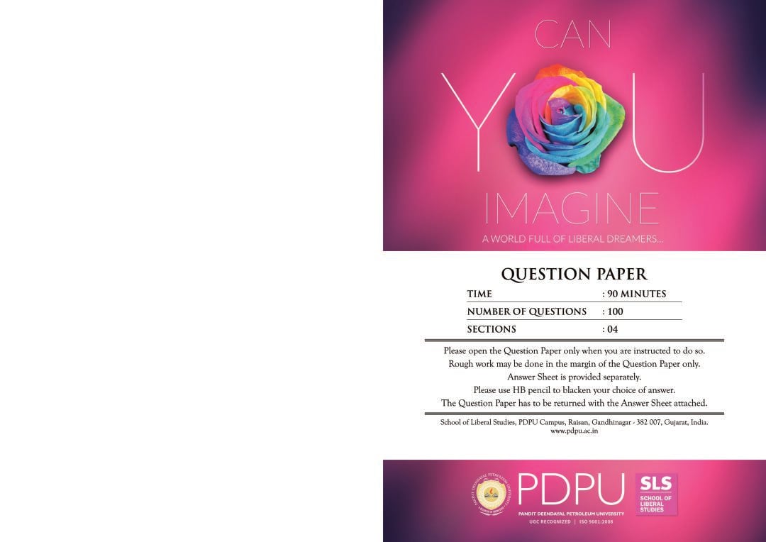 PDPU SLS Question Paper 2015 - Page 1