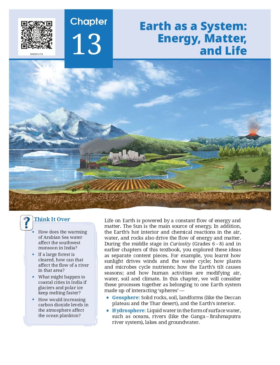 NCERT Class 9 Science Chapter 13 PDF – Earth as a System: Energy, Matter, and Life (2026-27)