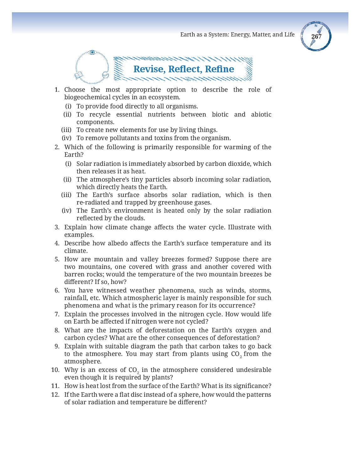 NCERT Class 9 Science Chapter 13 PDF – Earth as a System: Energy, Matter, and Life (2026-27)