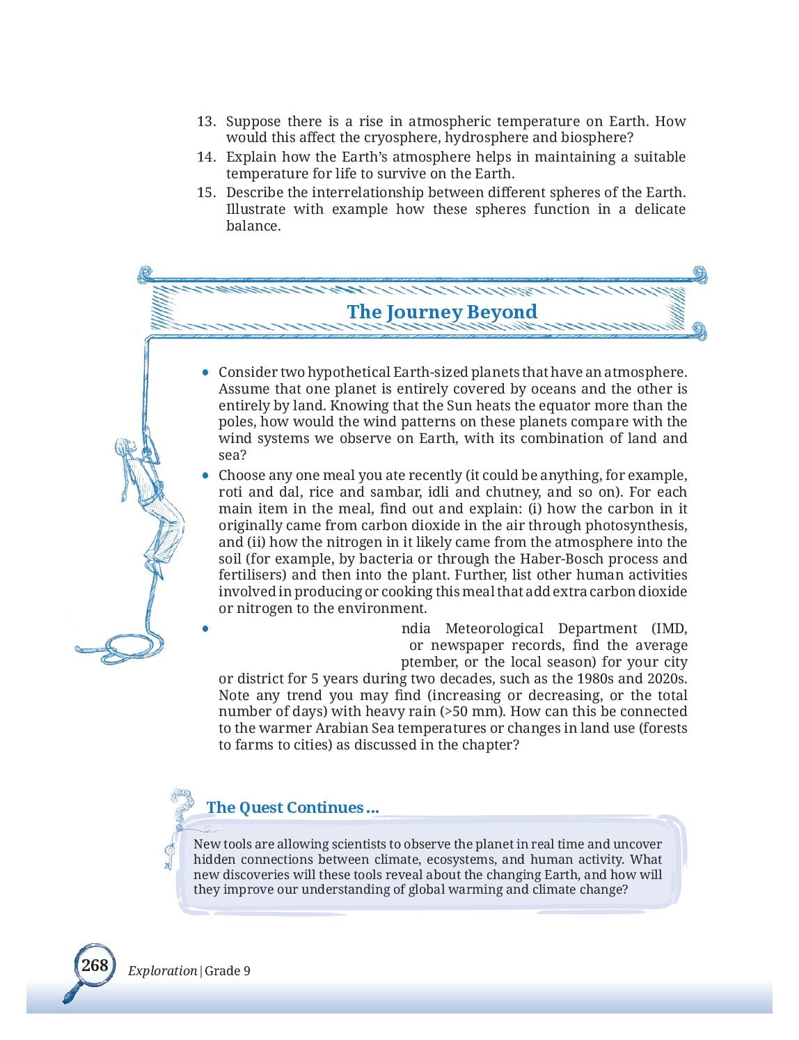 NCERT Class 9 Science Chapter 13 PDF – Earth as a System: Energy, Matter, and Life (2026-27)