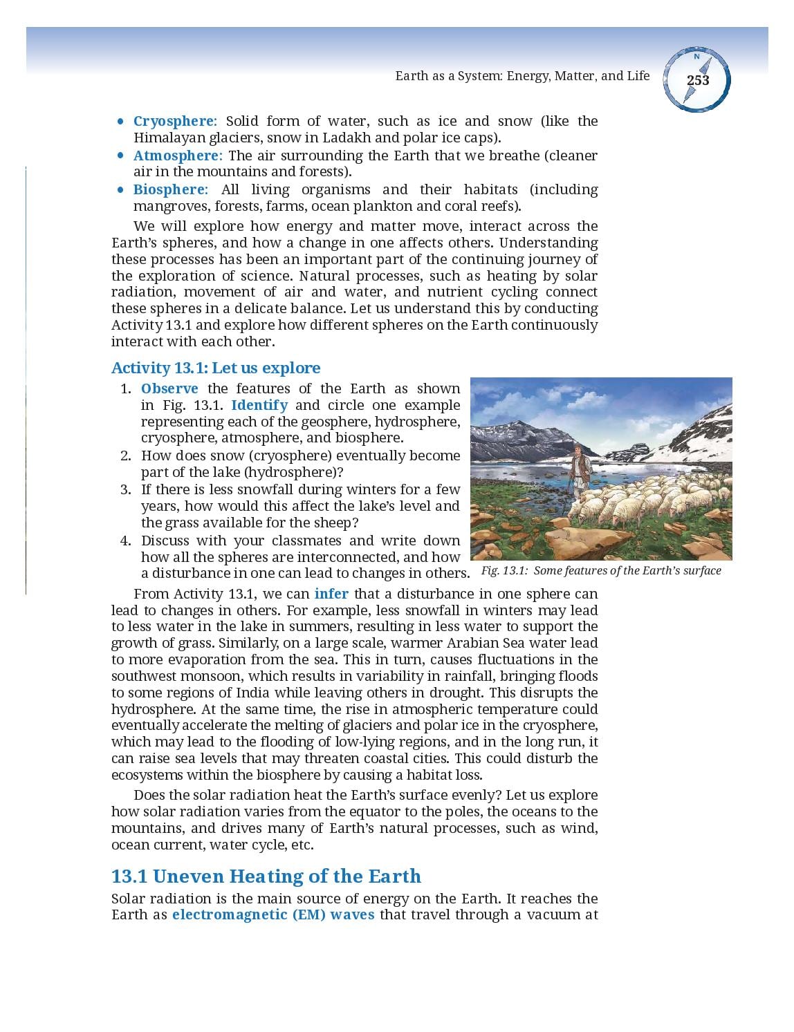 NCERT Class 9 Science Chapter 13 PDF – Earth as a System: Energy, Matter, and Life (2026-27)