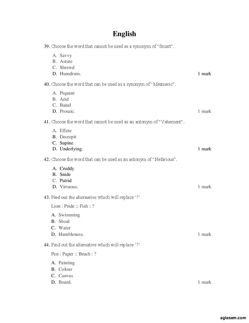 ACET 2016 Question Papers PDF with Solutions (May, October)