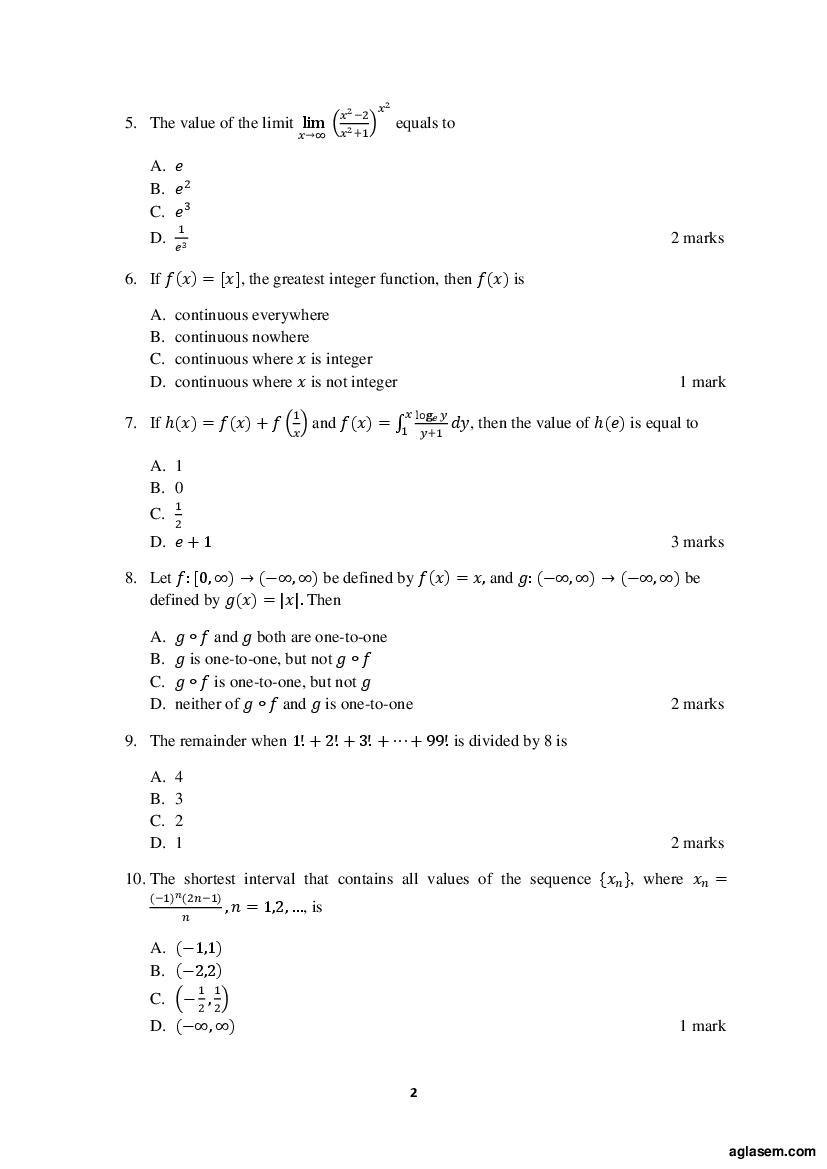 ACET 2019 Question Papers PDF with Solutions (June, September)