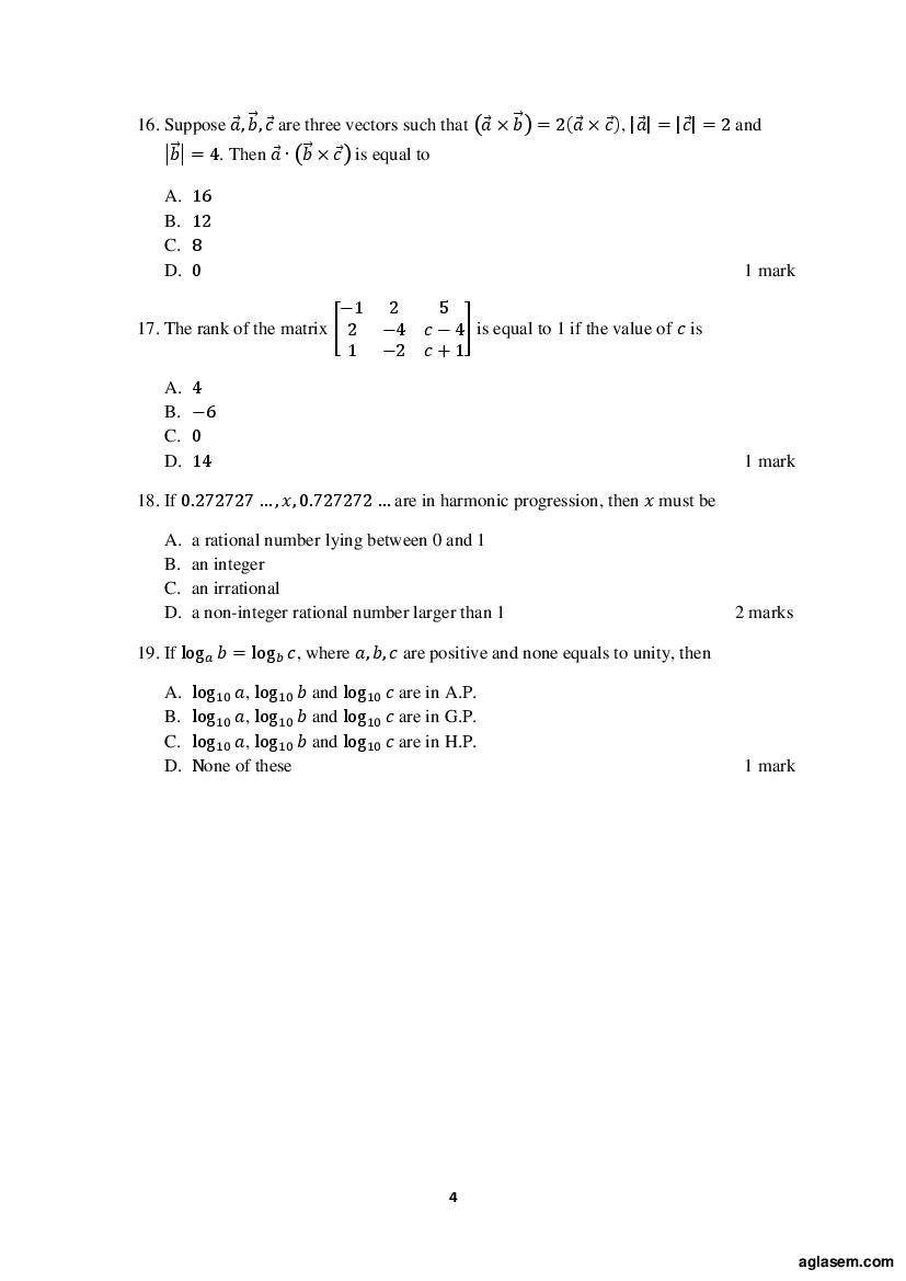 ACET 2019 Question Papers PDF with Solutions (June, September)