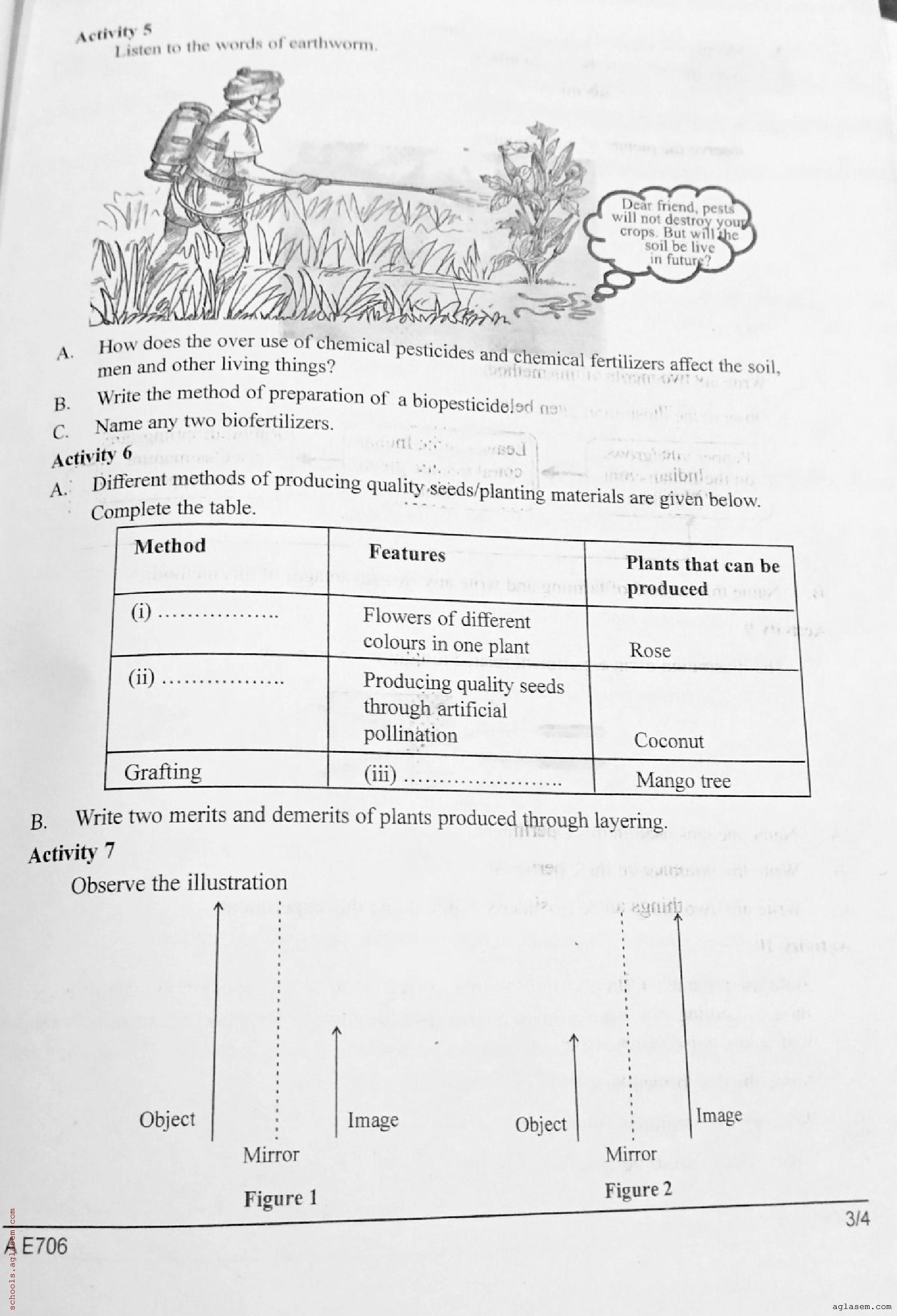 Class 7 Basic Science Onam Exam Question Paper 2024 (PDF) Kerala Std