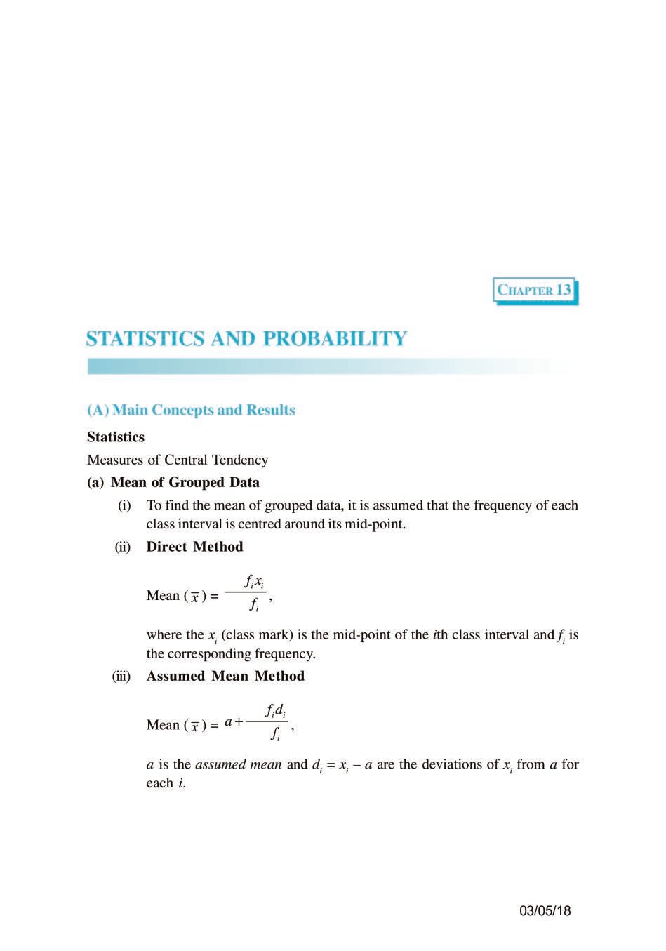 NCERT Exemplar Class 10 Maths Unit 13 Statistics and Probability - Page 1