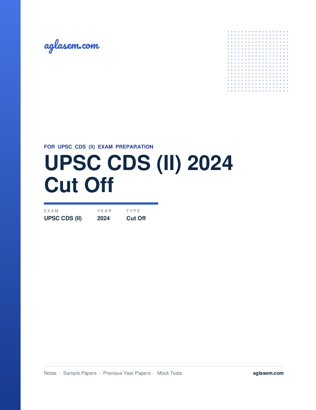 UPSC CDS (II) 2024 Cut Off - Page 1 of 3