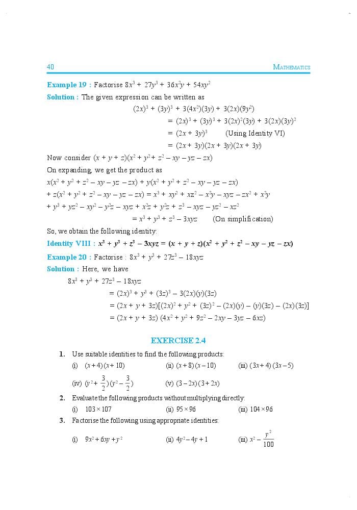Ncert Book Class 9 Maths Chapter 2 Polynomials Aglasem Schools 