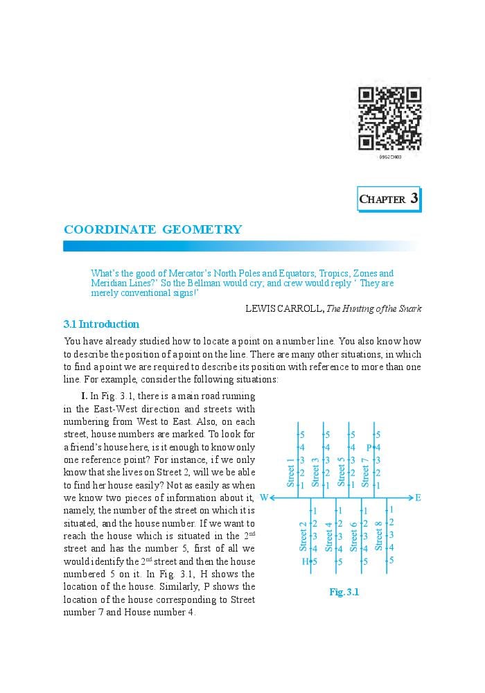 NCERT Book Class 9 Maths Chapter 3 Coordinate Geometry - Page 1