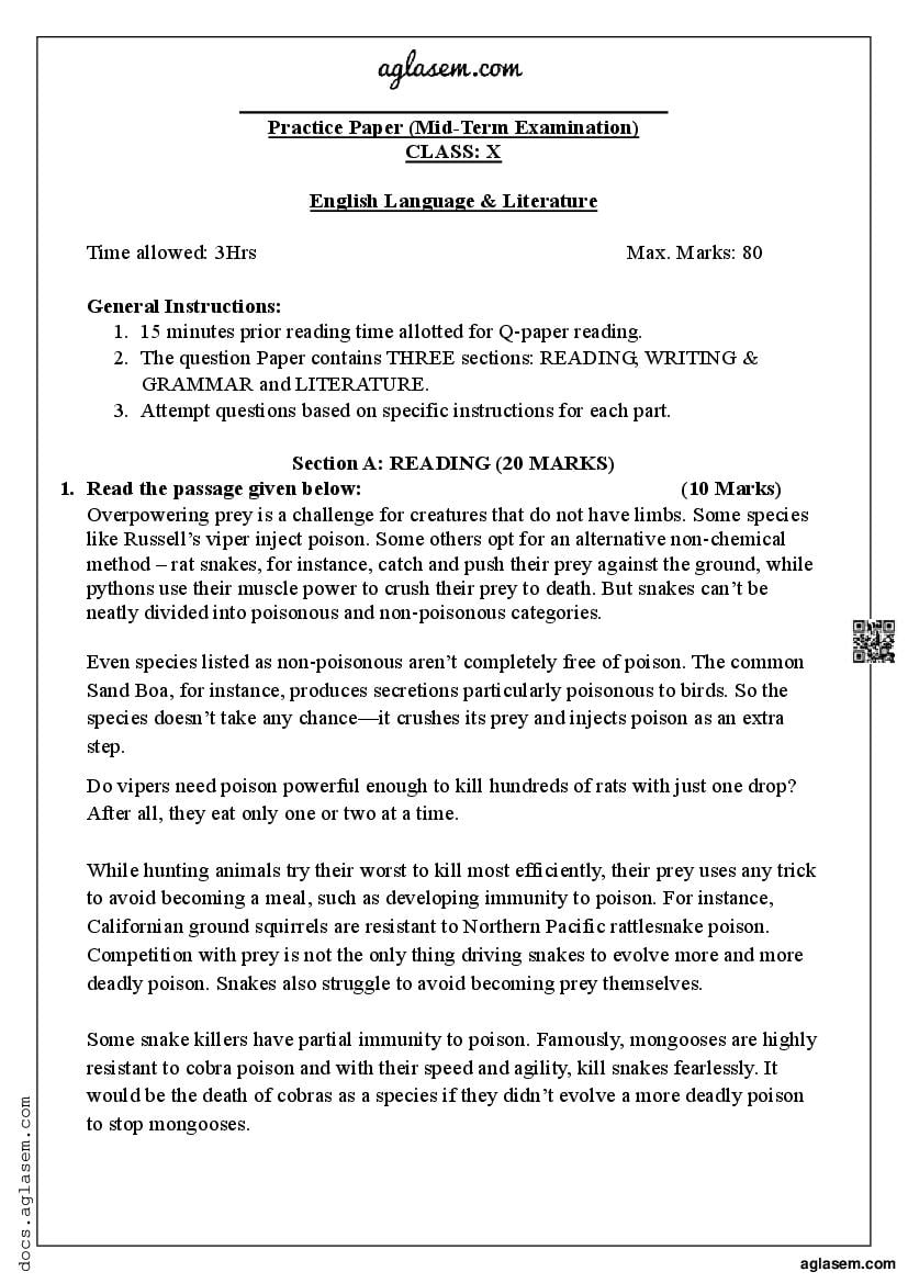 7th class essay 1 exam paper english