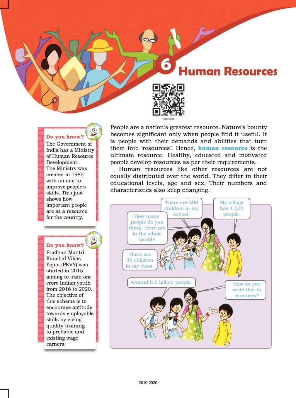 what is human resources class 8 geography