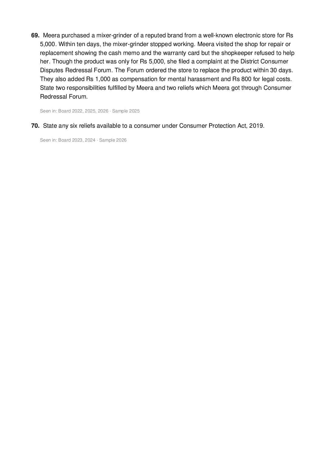 CBSE Class 12 Business Studies Important Questions 2027 (PDF)