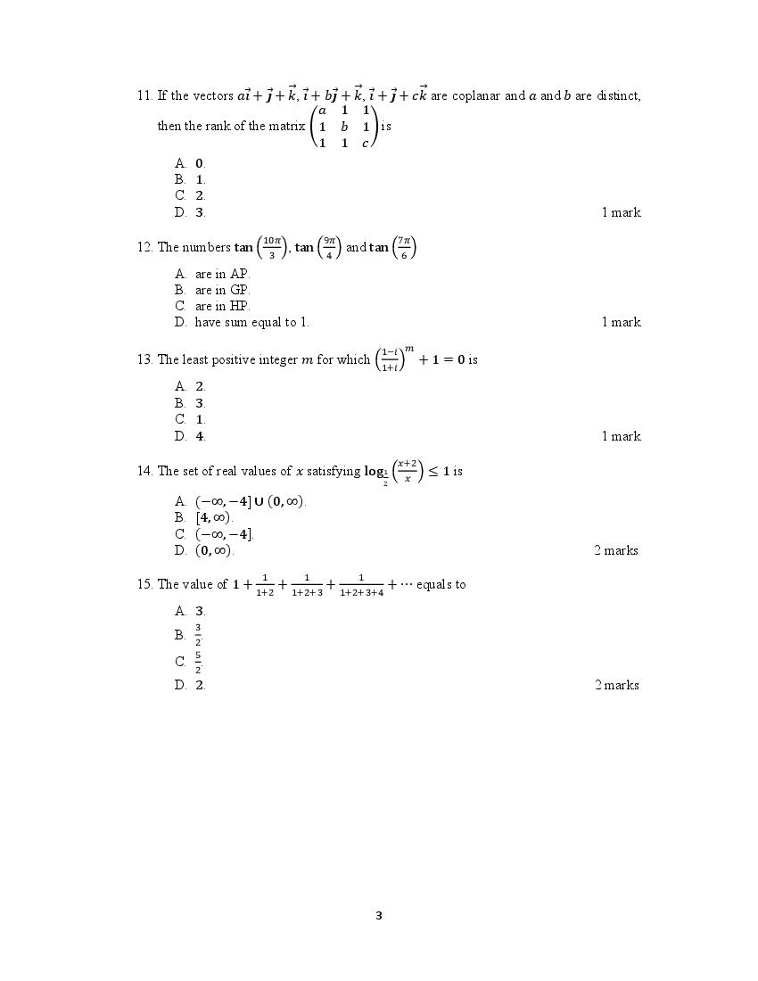 ACET 2020 Question Papers PDF with Solutions (February, October)