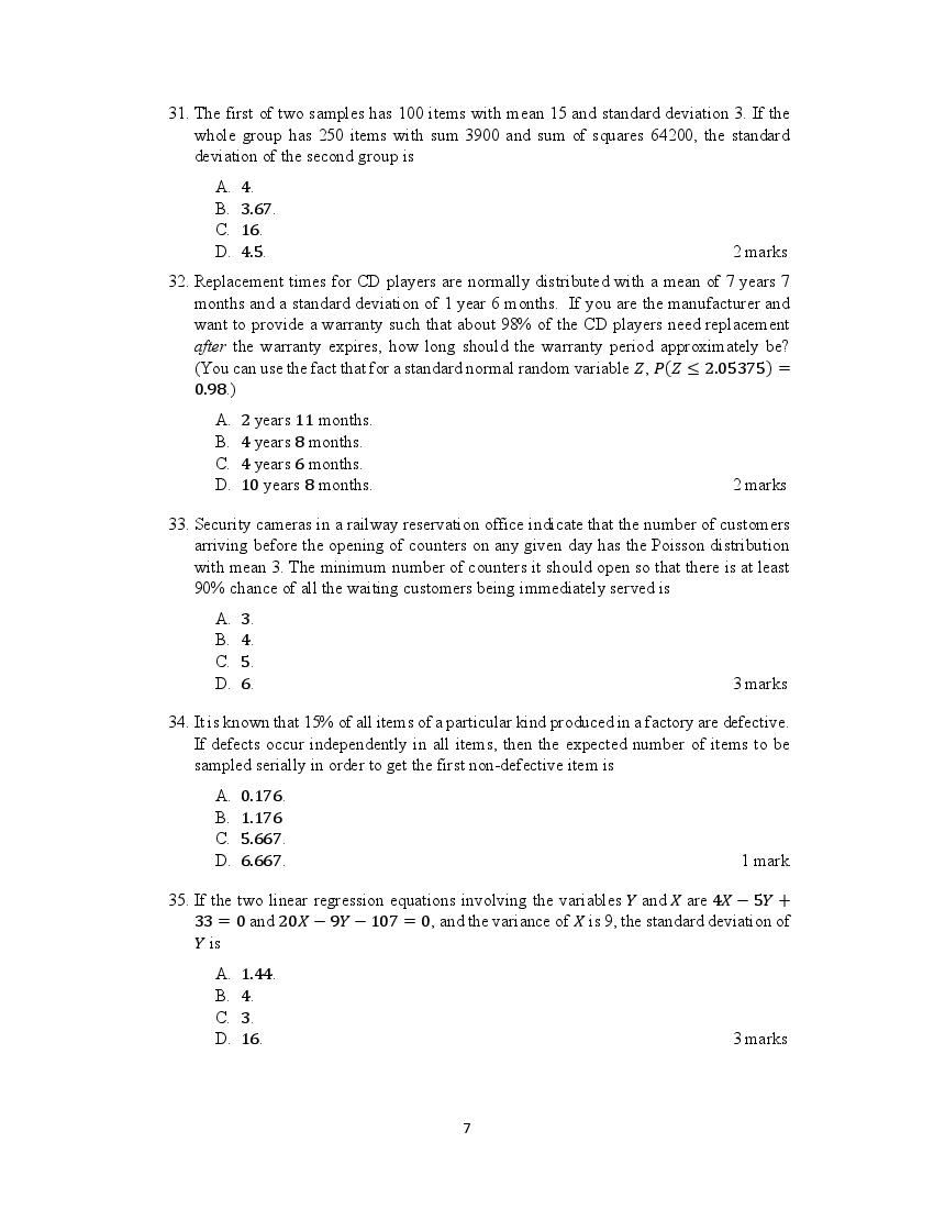 ACET 2020 Question Papers PDF with Solutions (February, October)