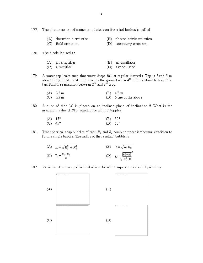 CUSAT CAT 2017 Question Papers PDF (B.Tech, LET, Law, PG: 27 Papers)
