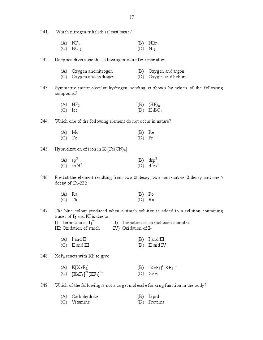 CUSAT CAT 2017 Question Papers PDF (B.Tech, LET, Law, PG: 27 Papers)