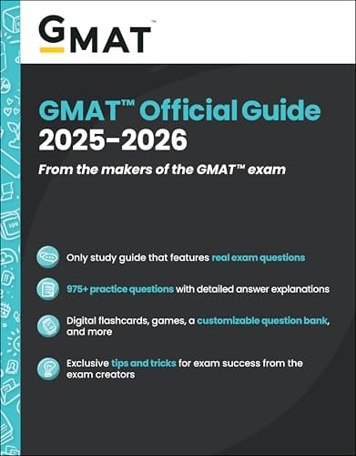 GMAT Official Guide 2025-2026: Book + Online Question Bank (GMAC)