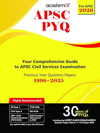 Academix APSC Previous Year Question Papers (1996-2024)