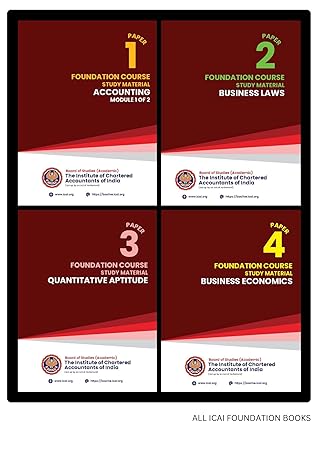 ICAI CA Foundation Books - English Study Material (Quantitative Aptitude)