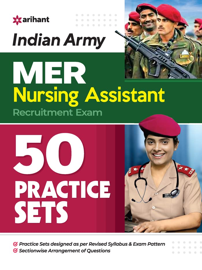 50 Practice Sets Indian Army MER Nursing Assistant Exam - Major RD Ahluwalia