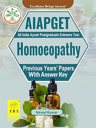 AIAPGET Homoeopathy Exam Previous Year's Papers (English) - Nirmal Kumar & EBS Team