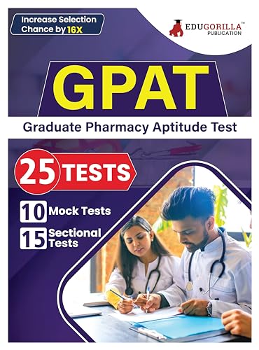 GPAT 2024: 10 Mock + 15 Sectional Tests (1600 Solved Questions) (EduGorilla)