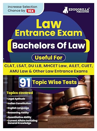 EduGorilla Law Entrance Exam 91 Topic-wise Solved Tests (CLAT/AMU Law)
