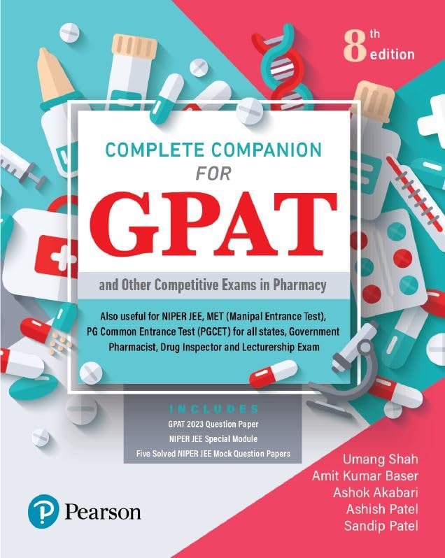 Pearson Complete Companion for GPAT and Other Competitive Examinations in Pharmacy (Latest Edition)