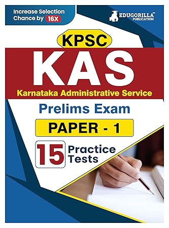 EduGorilla KPSC KAS Prelims Exam Paper-1 (15 Solved Practice Mock Tests, 1500+ MCQs)