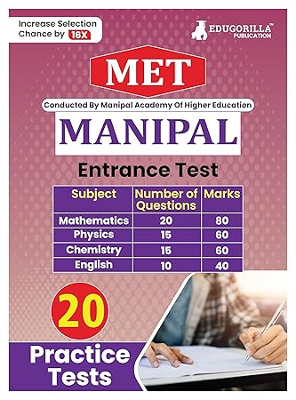 EduGorilla MET MAHE 20 Practice Mock Tests (1200 Solved Questions)