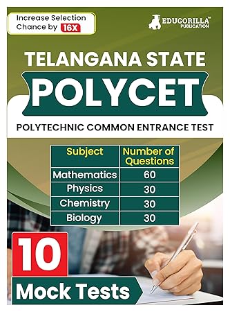 TS POLYCET 2024 - 10 Mock Tests, 1500 Solved MCQs (EduGorilla)