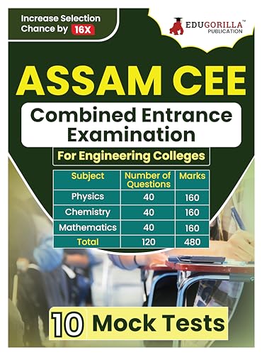 Assam CEE 2024 Combined Entrance Examination - 10 Full Length Mock Tests (EduGorilla)
