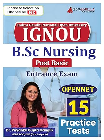 IGNOU B.Sc Nursing (Post Basic) OPENNET Entrance Exam - 15 Practice Tests, 1800+ MCQs