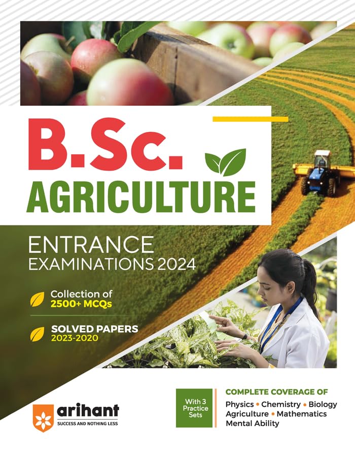 B.Sc. Agriculture Entrance Exam Guide 2024 (Solved Papers 2023-2020)