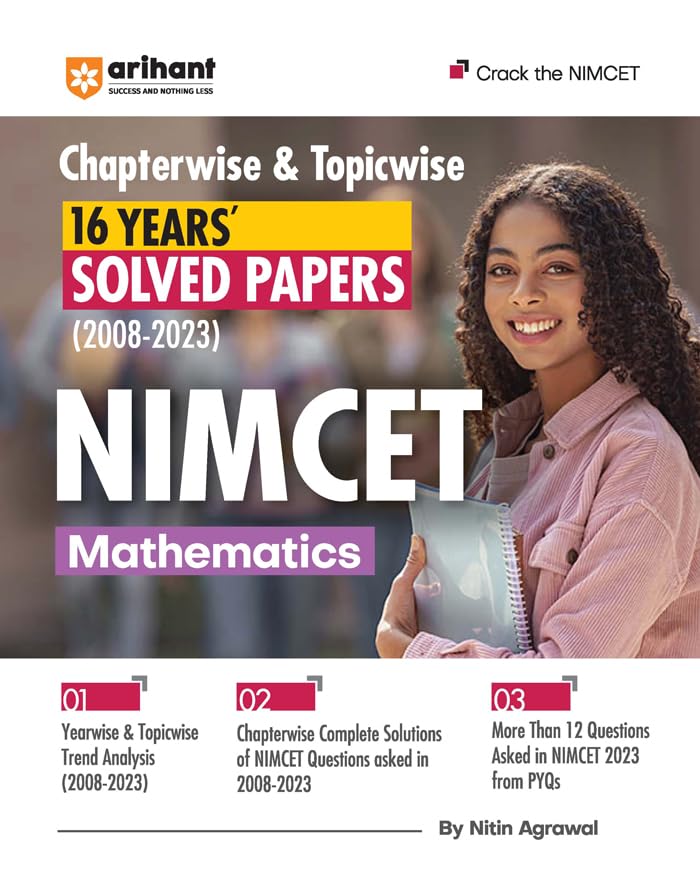 Arihant NIMCET 16 Years Chapterwise & Topicwise Solved Papers (Mathematics)