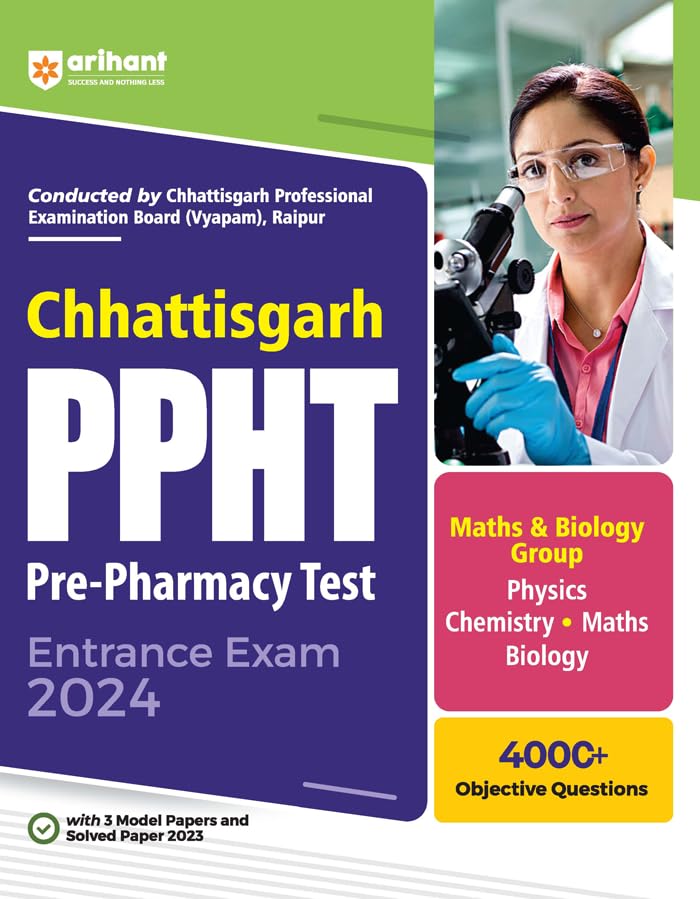 Arihant Chhattisgarh PPHT Pre-Pharmacy Test Entrance Exam